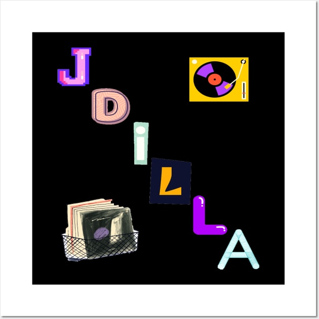 J Dilla Tee Wall Art by Tees Company